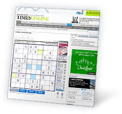 Times Online Interactive Sudoku Game